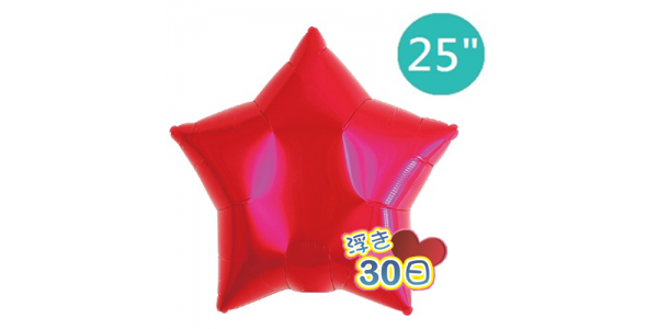 Ibrex Star 25" 星形 Metallic Red (Non-Pkgd.), TKF25SP317701 