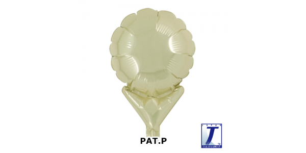 Upright Balloon 5"/ Plain_Metallic Ivory (Non-Pkgd.), TK-UPB-P800512 