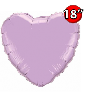 Foil Heart 18" Pearl Lavender (Non-Pkgd.), QF18HP99348 (0) <10 Pcs/Bag>