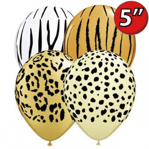 5" Safari Ast'm(LAL) - Cheetah Spots, Tiger Stripes, Zebra Stripes & Leopard Sports - QL05RI87144 (0)