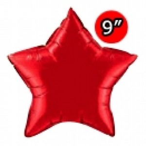 Foil Star 9" Ruby Red / Air Fill (Non-Pkgd.), QF09SP24134 (0) <10 Pcs/包>