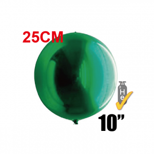 SAG - Green 4/B Balloon 10" (25cm) / Helium (non-pkgd.), SAG-F2305