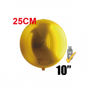SAG - Gold 4/B Balloon 10" (25cm) / Helium (non-pkgd.), SAG-F2309