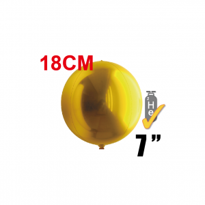 SAG - Gold 4/B Balloon  7" (18cm) / Helium (Non-Pkgd.), SAG-F2431 