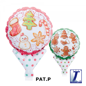 Upright Balloon 5"/ Printed_Ginger Cookies (Non-Pkgd.), TK-UPB-I810564 <10 個/包>