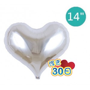 Ibrex Jelly Heart 14" 果凍心形 Metallic Silver, (non-pkgd.), TKF14JHP313306 