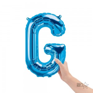 Northstar Foil - 16" Letter "G" - Blue / Mini Shape _ Air / Valved (Pkgd.), NS-16-59394B