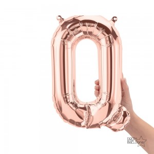 Northstar Foil - 16" Letter "Q" - RoseGold / Mini Shape _ Air / Valved (Pkgd.), NS-16-59736R