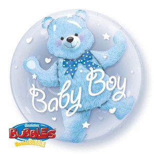 Double Bubble 24" Baby Blue Bear (Pkgd.), QBD-29486 (0) <10 個/包>