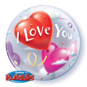 Bubble 22" I Love You Heart (Pkgd.), QBB-16676 (0) <10 個/包>