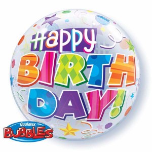 Bubble 22" Birthday Party Patterns (Pkgd.), QBB-30808 (0) <10 個/包>