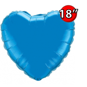 Foil Heart 18" Sapphire Blue (Non-Pkgd.), QF18HP22612 (0) <10 Pcs/包>