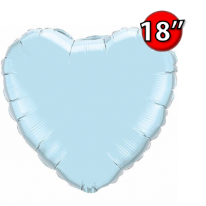 Foil Heart 18" Pearl Light Blue (Non-Pkgd.), QF18HP99346 (0) <10 Pcs/包>