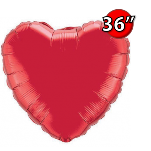 Foil Heart 36" Ruby Red (Non-Pkgd.), QF36HP12657 (0) <10 Pcs/包>