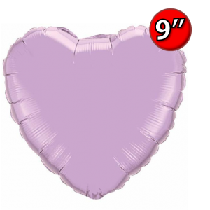 Foil Heart 9" Pearl Lavender / Air Fill (Non-Pkgd.), QF09HP54795 (0) <10 Pcs/包>