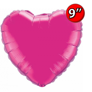Foil Heart 9" Magenta / Air Fill (Non-Pkgd.), QF09HP99342 (0) <10 Pcs/包>