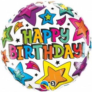 18" Foil Birthday Multiple Stars (Pkgd.), QF18RI41658 (0) <10 個/包> 