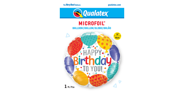 18" Foil Birthday To You Balloons (pkgd.), QF18RI49141 (2) 