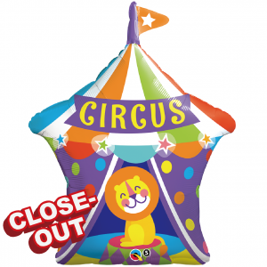 36" Foil Big Top Circus Lion (pkgd.),QF36SI25239 (D)