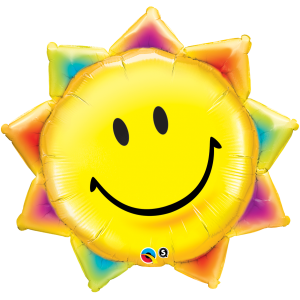 35" Foil Sunshine Smile Face (non-pkgd.), QF35SI26530 (0) <10 個/包>