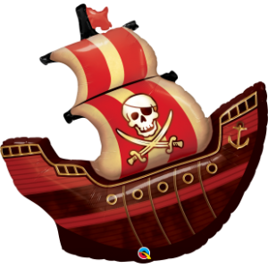 40" Foil Pirate Ship (non-pkgd.), QF40SI11813 (0) <10 個/包>