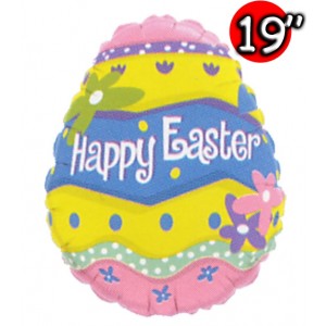 19" Foil Happy Easter Egg (Non-Pkgd.), QF19SI71384 (2)