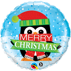 18" Foil Merry Christmas Penquin (Pkgd.), QF18SI18955 (2)