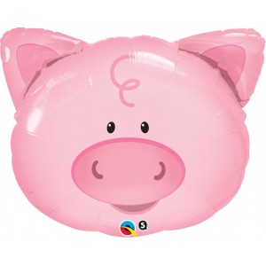 30" Foil Playful Pig (non-pkgd.), QF30SI29656 (0) <10 個/包>