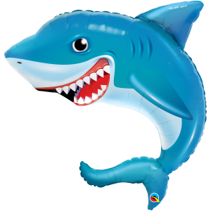36" Foil Smilin' Shark (non-pkgd.), QF36SI97518 (0) <10 個/包>