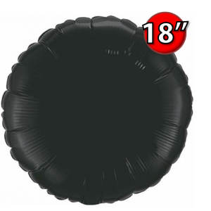Foil Round 18"  Onyx Black (Non-Pkgd.), QF18RP12907 (0) <10 Pcs/包>