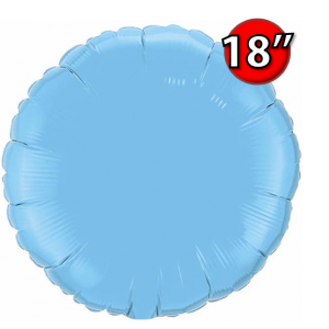 Foil Round 18"  Pale Blue (Non-Pkgd.), QF18RP12908 (0) <10 Pcs/包>