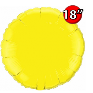Foil Round 18"  Yellow (Non-Pkgd.), QF18RP12915 (0) <10 Pcs/包>
