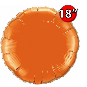 Foil Round 18"  Orange (Non-Pkgd.), QF18RP12916 (0) <10 Pcs/包>