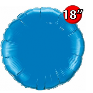 Foil Round 18"  Sapphire Blue (Non-Pkgd.), QF18RP22632 (0) <10 Pcs/包>