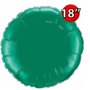 Foil Round 18"  Emerald Green (Non-Pkgd.), QF18RP22633 (0) <10 Pcs/包>