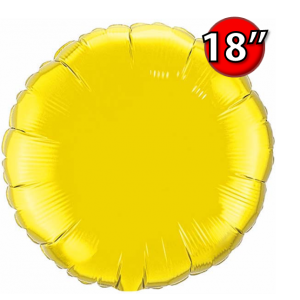 Foil Round 18"  Citrine Yellow (Non-Pkgd.), QF18RP22637 (0) <10 Pcs/包>