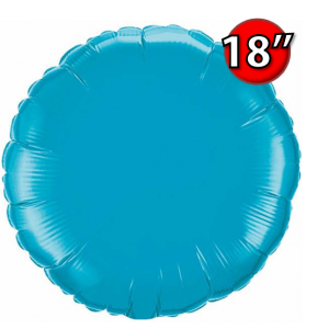 Foil Round 18"  Turquoise (Non-Pkgd.), QF18RP30749 (0) <10 Pcs/包>
