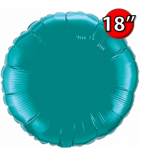 Foil Round 18"  Teal (Non-Pkgd.), QF18RP32554 (0) <10 Pcs/包>