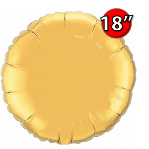 Foil Round 18"  Metallic Gold (Non-Pkgd.), QF18RP35431 (0) <10 Pcs/包>