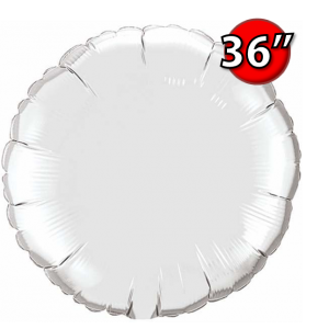 Foil Round 36" (3')  Silver (Non-Pkgd.), QF36RP12683 (0) <10 Pcs/包>