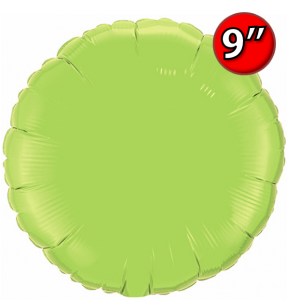 Foil Round 9"  Lime Green / Air Fill (Non-Pkgd.), QF09RP64057 (0) <10 Pcs/包>