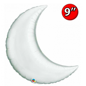 Crescent Moon 9" Silver / Air-Fill (non-pkgd.), QF09SP42123 (0) <10 個/包>
