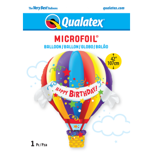 42" Foil Birthday Hot Air Balloon (pkgd.), QF42SI16091 (2)