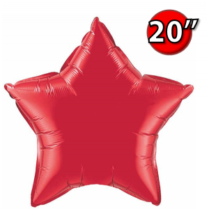 Foil Star 20" Ruby Red (Non-Pkgd.), QF20SP12626 (0) <10 Pcs/包>