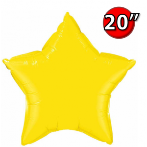 Foil Star 20" Citrine Yellow (Non-Pkgd.), QF20SP12631 (0) <10 Pcs/包>
