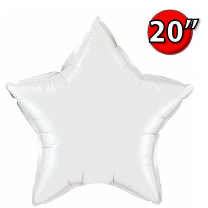 Foil Star 20" White (Non-Pkgd.), QF20SP12643 (0) <10 Pcs/包>