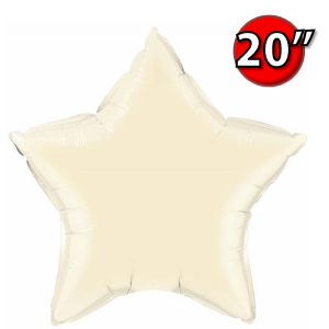 Foil Star 20" Pearl Ivory (Non-Pkgd.), QF20SP54806 (0) <10 Pcs/包>