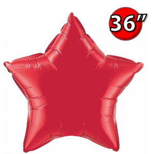 Foil Star 36" Ruby Red (Non-Pkgd.), QF36SP12605 (0) <10 Pcs/包>