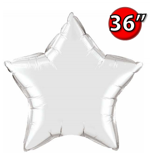 Foil Star 36" Silver (Non-Pkgd.), QF36SP22376 (0) <10 Pcs/包>