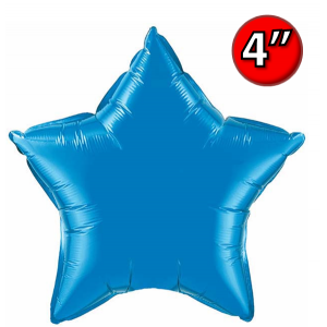 Foil Star 4" Sapphire Blue / Air-Fill (non-pkgd.), QF04SP22849 (0) <10 個/包>